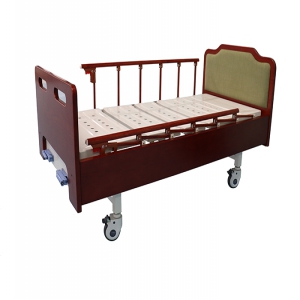 手动双摇实木护理床（隐藏摇把）