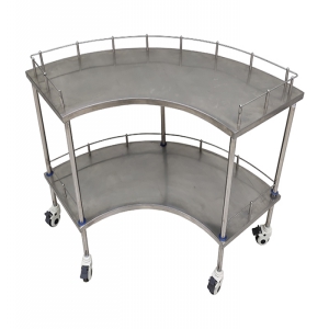 B9不锈钢扇形器械台车