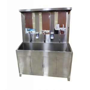 C1不锈钢感应洗手池三人位