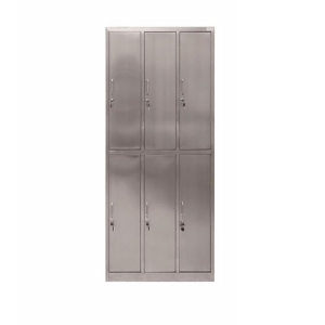 全不锈钢六门更衣柜