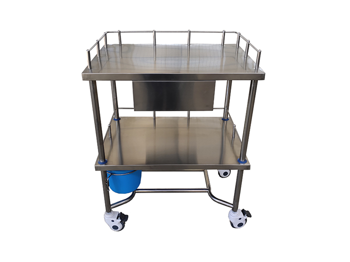 B5不锈钢治疗车(图1)