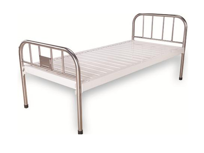 LK-D3不锈钢床头条式平板床(图1)